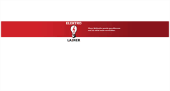 Desktop Screenshot of elektro-lainer.at